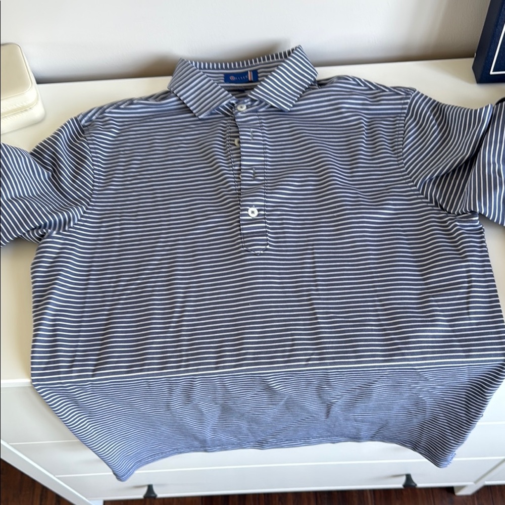 Stitch Golf Grey / Blue Polo Shirt